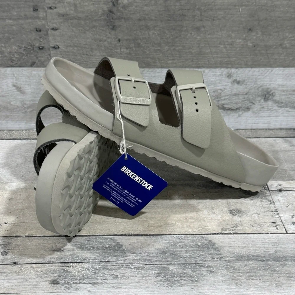 BIRKENSTOCK Arizona Exquisite Slide Sandal - Mineral Gray - Sz - 9-9.5 .US Men’s